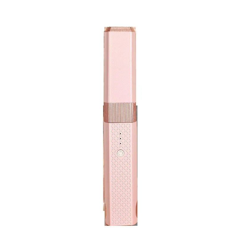 "Portable Cordless Hair Straightener & Curler - Mini Ceramic Flat Iron with 3 Temperature Settings for Travel"